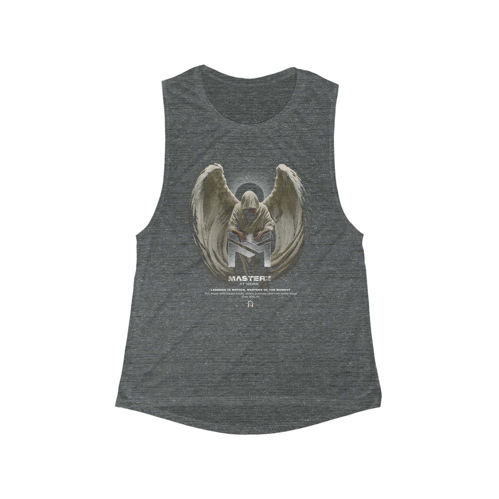 Angel Graphic Muscle Tank for Women - Comfortable & Stylish