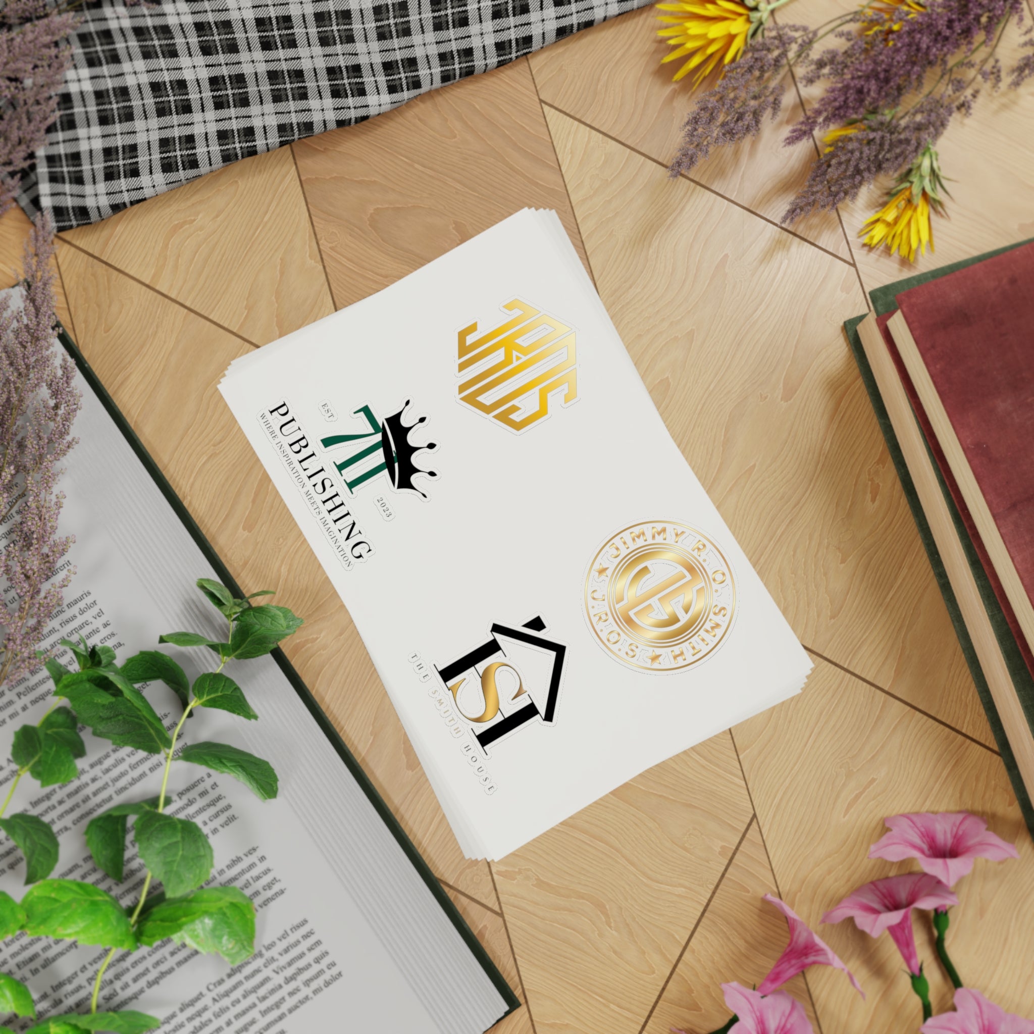 Colorful Sticker Sheet Bundle - 5 Unique Designs for Personalization and Decoration