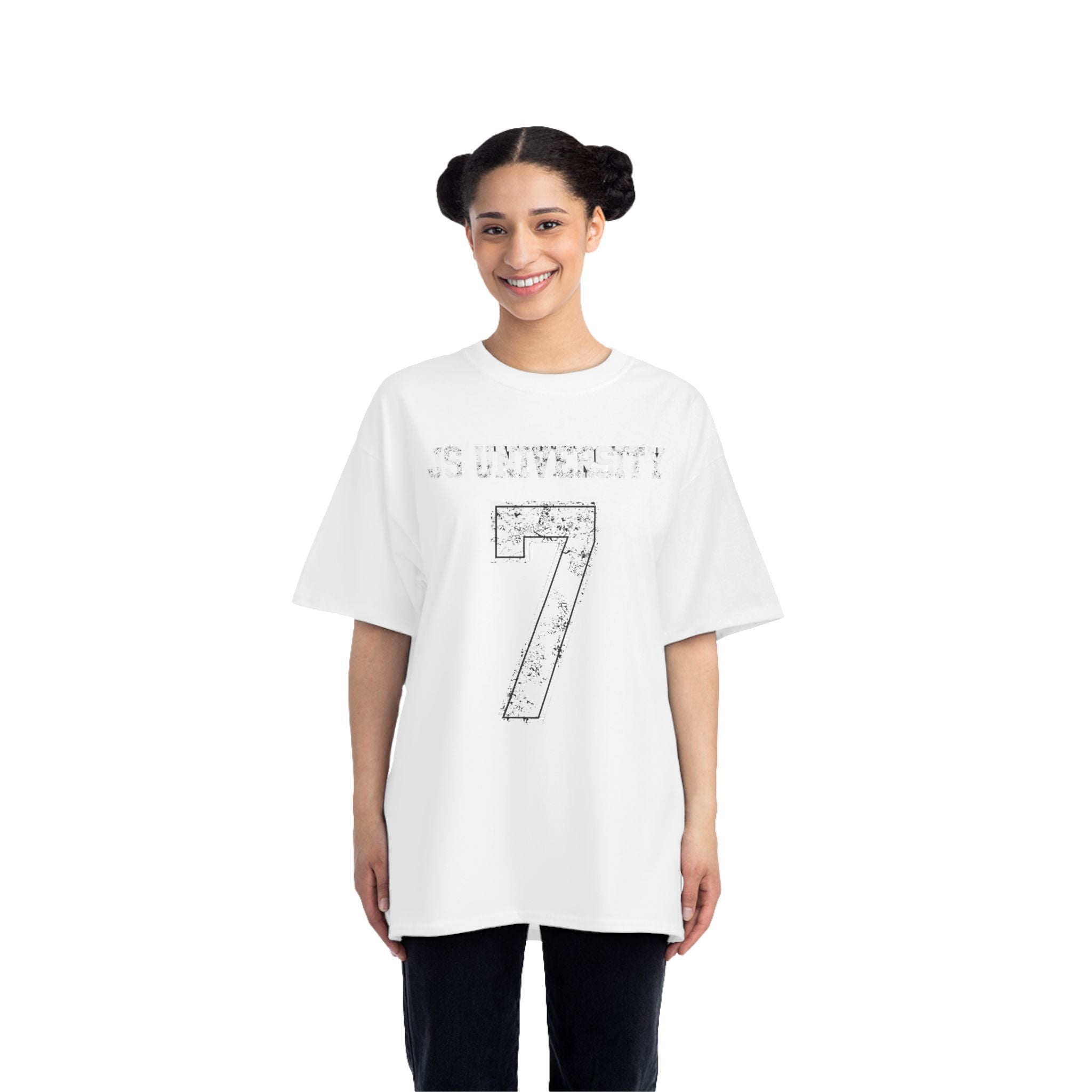 Casual Vintage Graphic T-Shirt - '7 University' Design