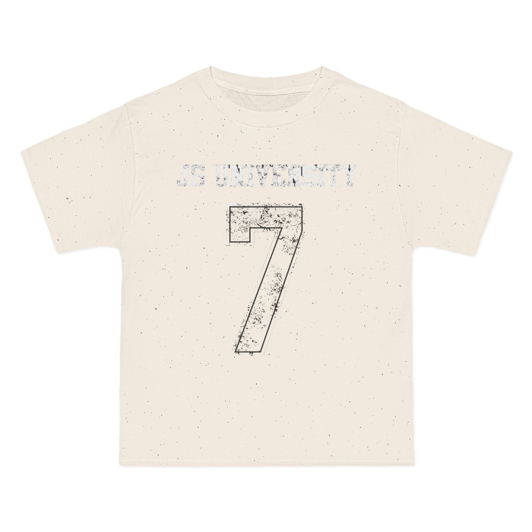 Casual Vintage Graphic T-Shirt - '7 University' Design