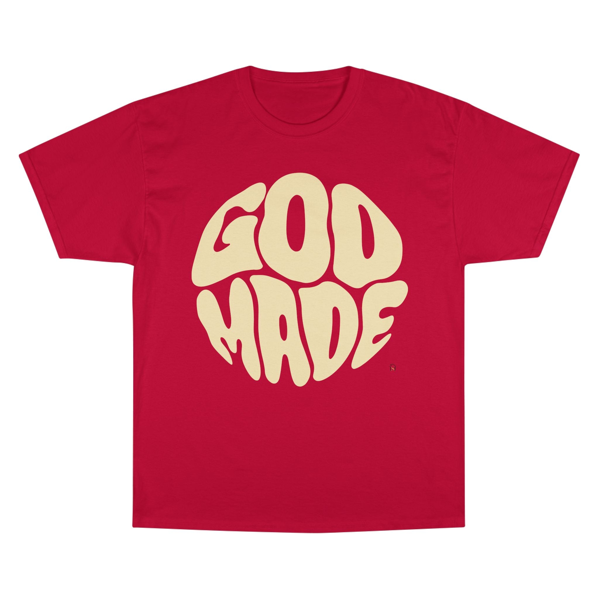 God Made Champion T-Shirt, Casual Wear, Gift for Believers, Inspirational Tee, Everyday Comfort
