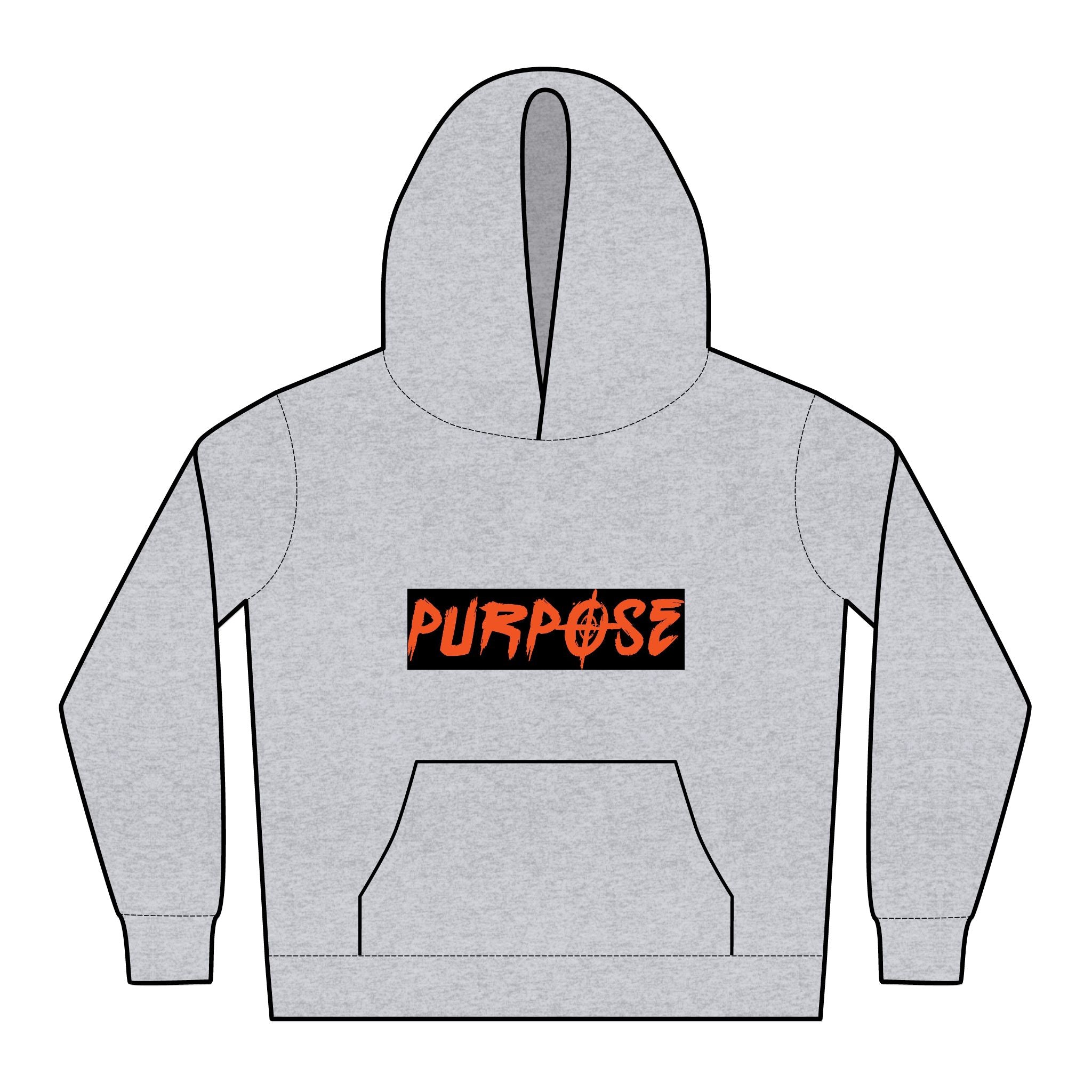 Purpose Driven Kids Relax Hoodie - Cool Black Design for Comfort & Style