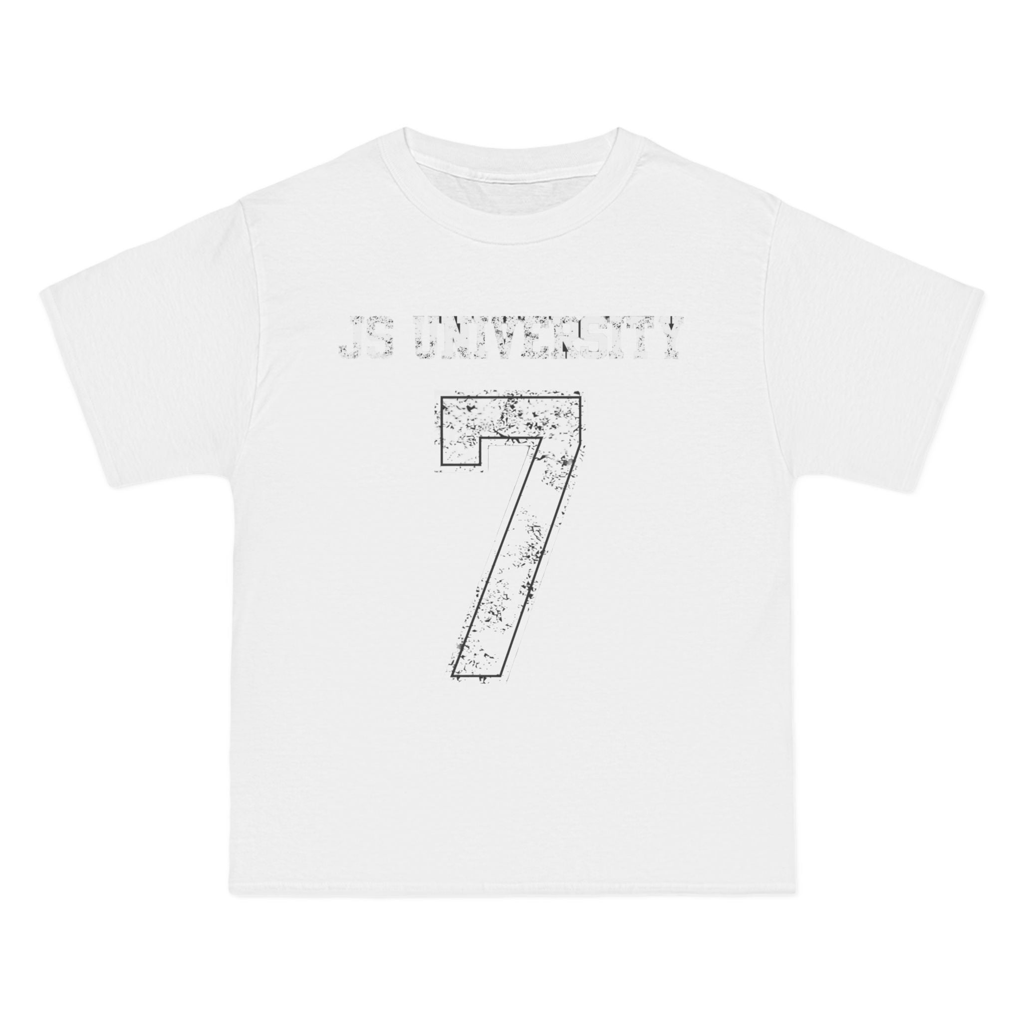 Casual Vintage Graphic T-Shirt - '7 University' Design